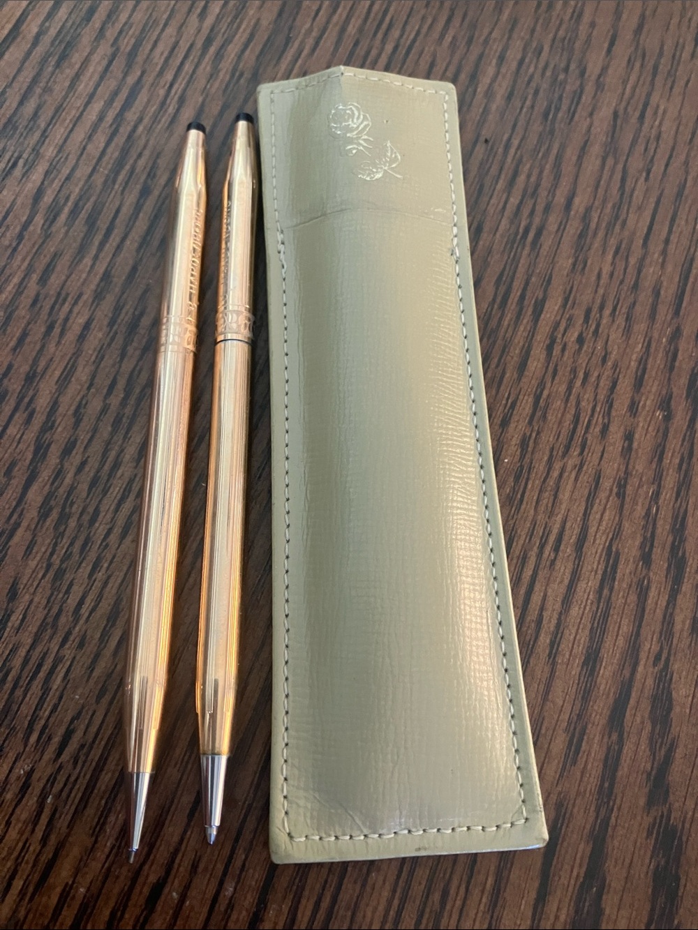 Cross 1/20 14k Gold Filled Pen/Pencil Set